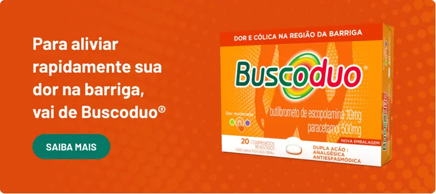 Para aliviar rapidamente sua dor na barriga, vai de Buscoduo