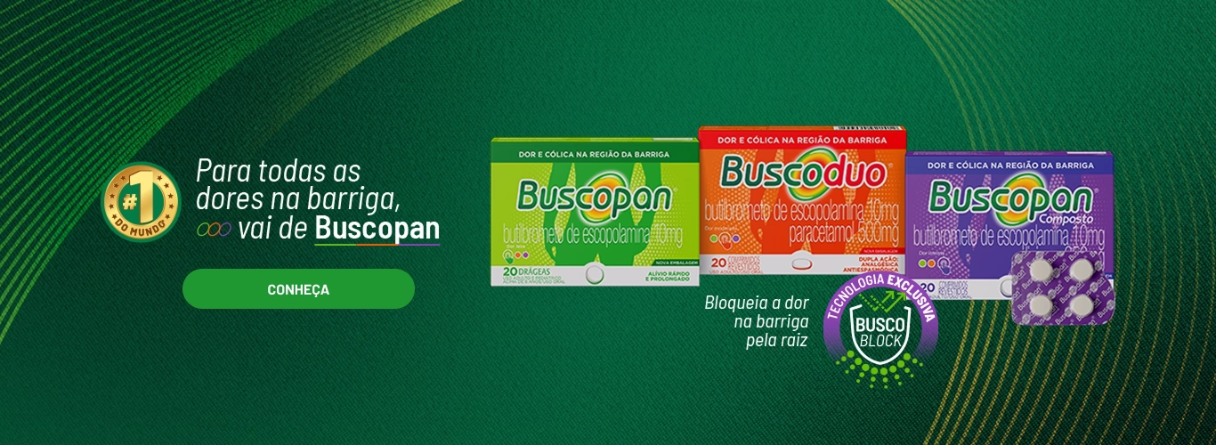 Para todas as dores na barriga, vai de Buscopan