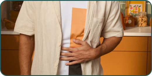 Início da dor na barriga