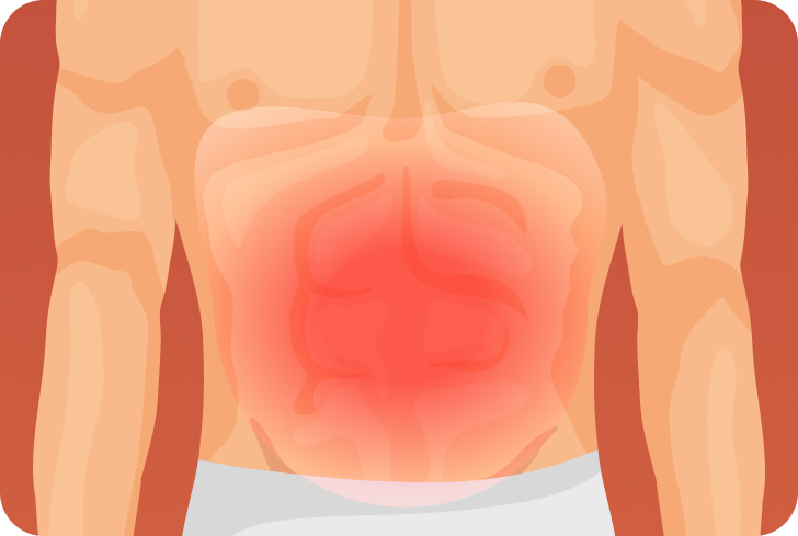 Dor causada pelos gases