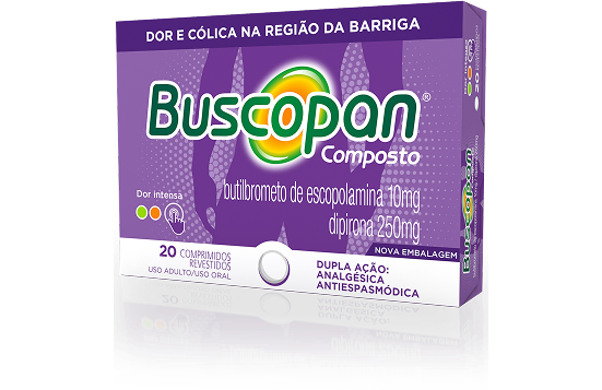 Embalagem de Buscopan Composto