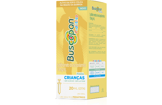 Embalagem de Buscopan Pediátrico