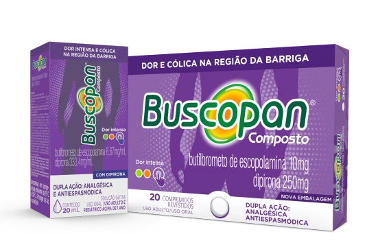 Embalagem de Buscopan Composto