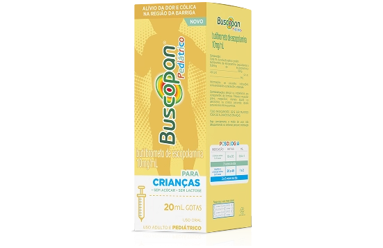 Embalagem de Buscopan Pediátrico